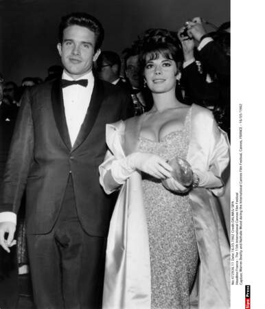 Warren Beatty et Nathalie Wood le couple le plus glamour du festival en 1962