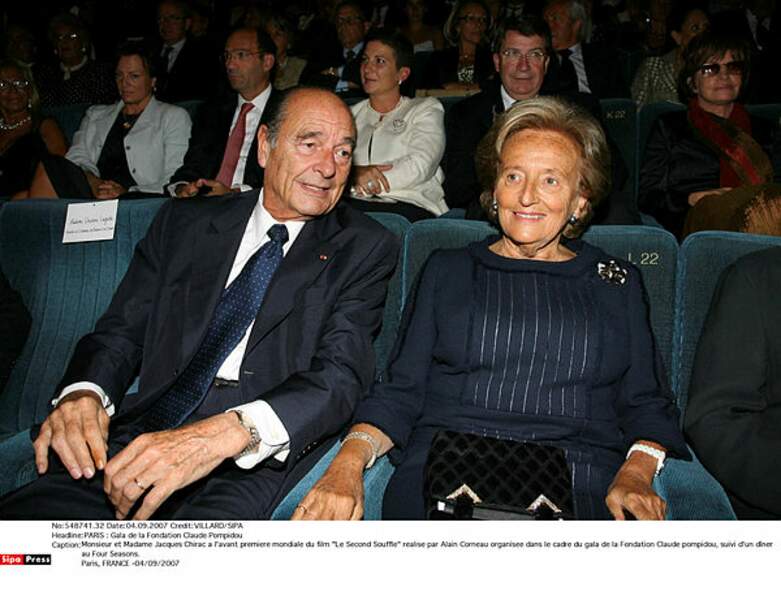 Jacques et Bernadette Chirac en 2007
