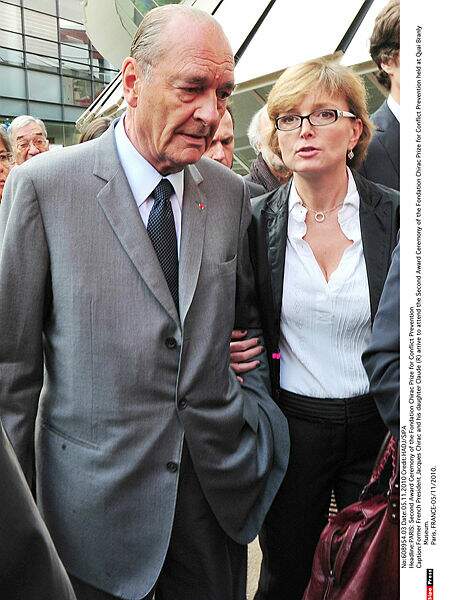 Jacques Chirac et sa fille Claude au musée du Quai Branly en 2010.