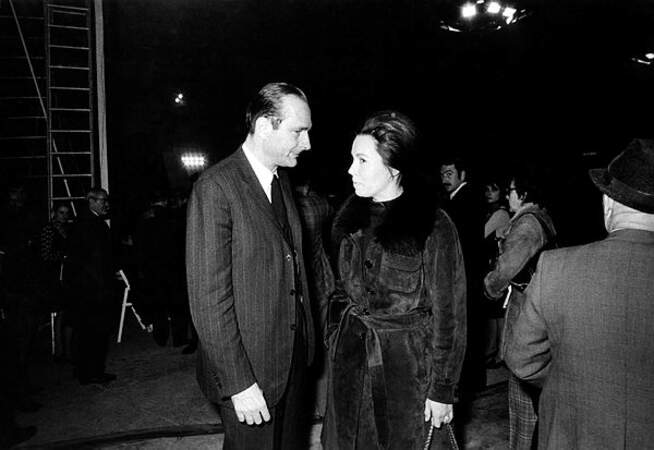 Jacques Chirac avec Marie-France Garaud, le 18 novembre 1973.