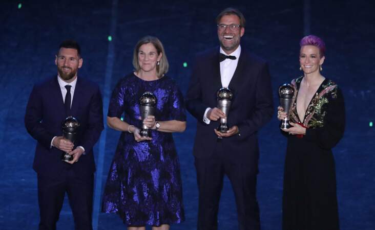 Jill Ellis (USA) et Jürgen Klopp (Liverpool) remportent, eux, le titre d'entraineurs de l'année 2019 !