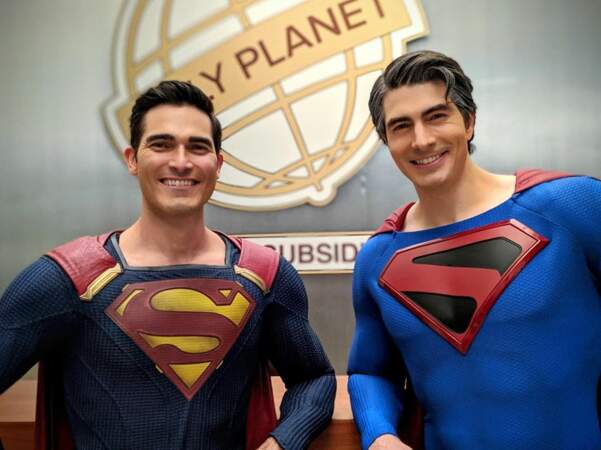 Tyler Hoechlin et Brandon Routh, incarnant deux Superman, sont heureux de se retrouver pour le crossover Crisis on Infinite Earths