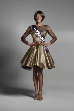 Justine Kamara, 19 ans, a revêtu une tenue pailletée pour représenter la Lorraine !