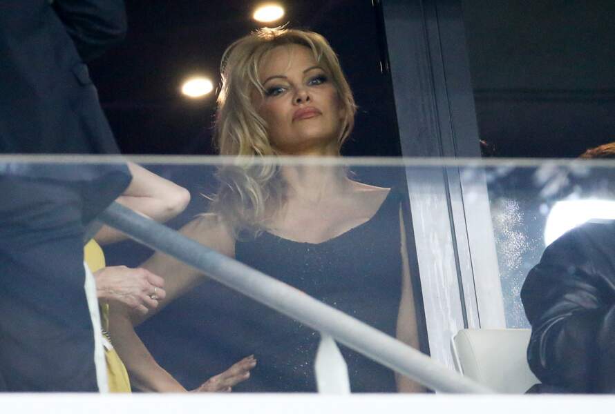 Pamela Anderson est venu supporter son compagnon, le défenseur Adil Rami