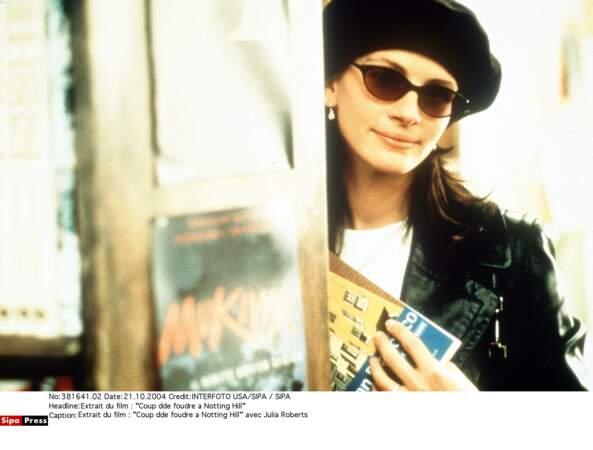 Elle joue avec son image dans Coup de foudre à Notting Hill (1999)