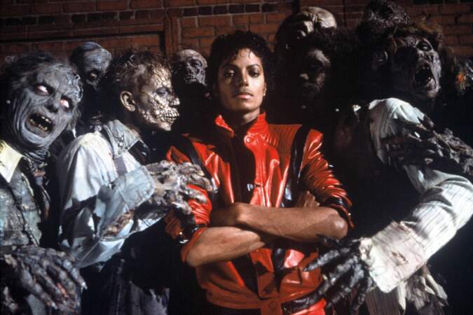 Iconique, Michael en 1984 dans son légendaire blouson du clip de "Thriller" 