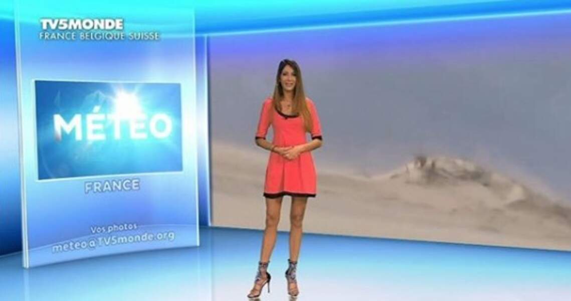 Virgilia Hess présente régulièrement la météo sur BFMTV Paris, mais également ponctuellement sur l'antenne nationale 