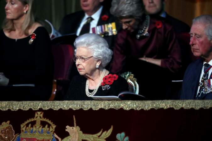 La reine Elizabeth II était également présente pour la journée commémorative en hommage aux soldats disparus. 
