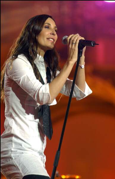Epanouie, elle participe en toute simplicité au Téléthon en 2005.