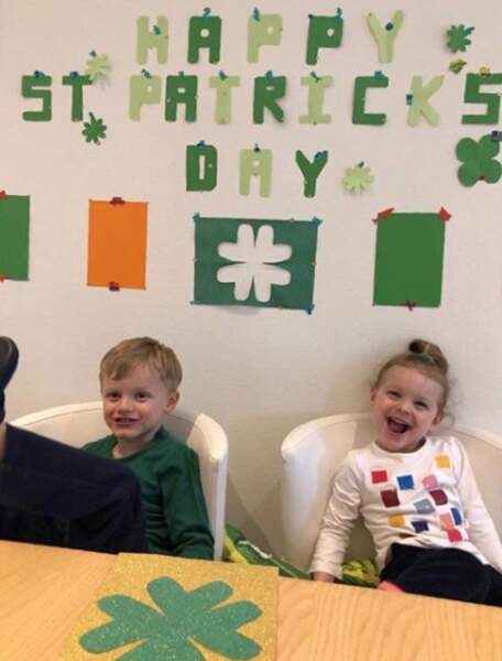 Les enfants ne manquent pas de fêter aussi la St Patrick, patron des Irlandais, également terre de leurs ancêtres