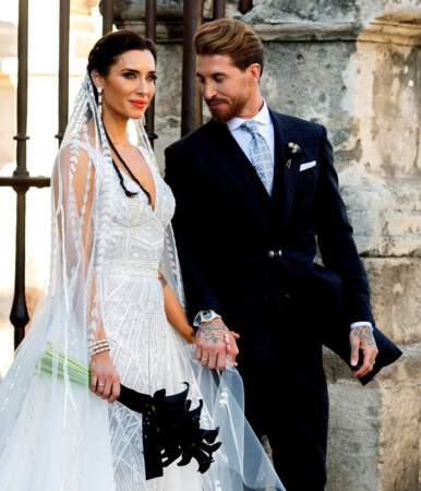 Le footballeur espagnol Sergio Ramos, champion du monde en 2010, s'est marié avec la mannequin Pilar Rubio le 15 juin 2019 à Séville