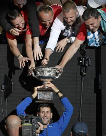 Tous pour un, un pour tous pour Novak et son équipe à l'Open d'Australie