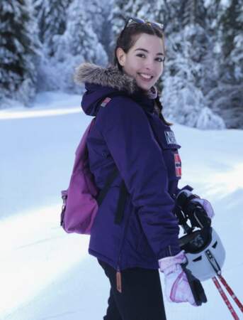 La Miss aime passer du temps au ski en hiver
