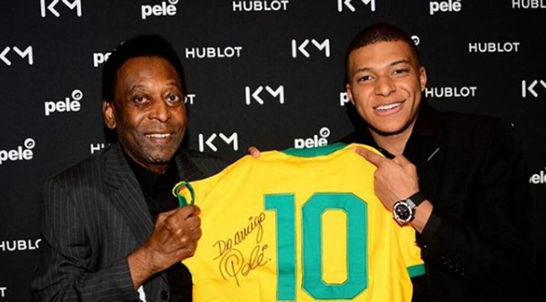 Le champion du monde 2018 a pu rencontrer son idole Pelé pour la marque Hublot.