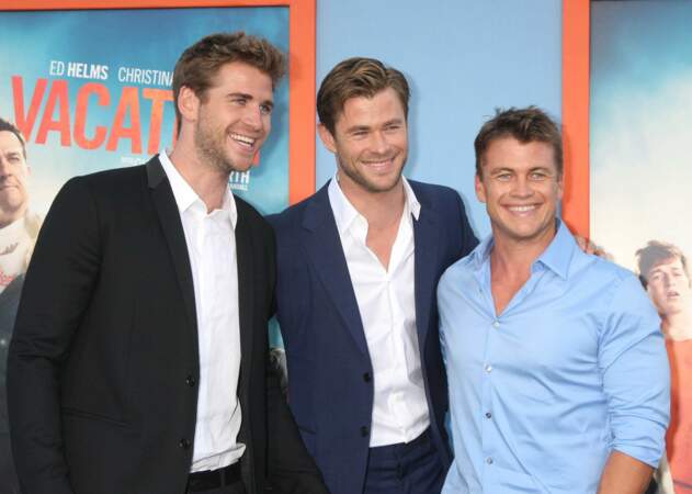 Les séduisants acteurs australiens Liam, Chris et Luke Hemsworth !