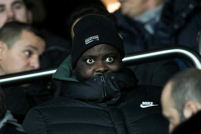 Le froid n'a pas entamé la joie de Issa Doumbia de voir le PSG gagner !