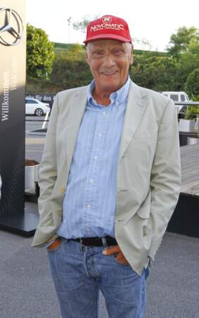 Niki Lauda, pilote autrichien, le 20 mai 2019 (70 ans)