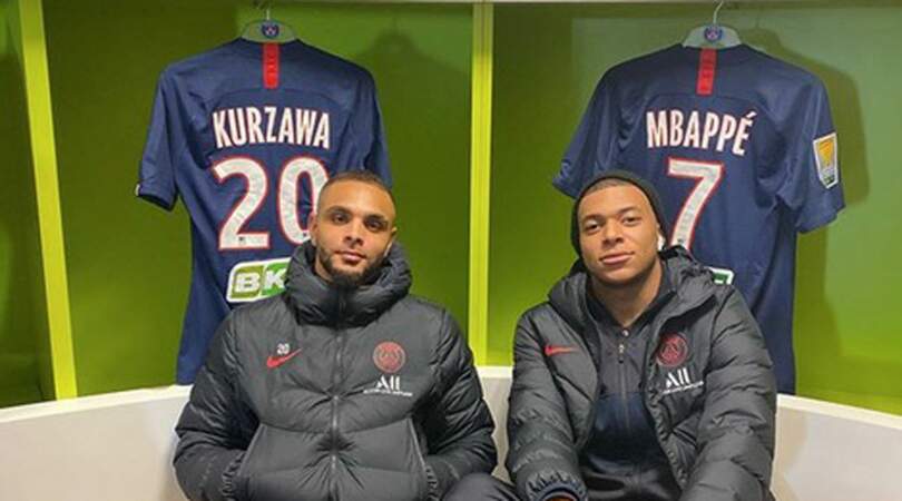 Calme et sérénité avant un match contre Saint-Etienne avec son coéquipier Layvin Kurzawa. 