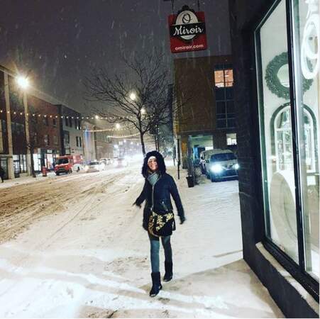 Sandrine Quétier préfère la neige
