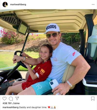 Mark Wahlberg et sa fille ont fêté le changement d'année sur un parcours de golf