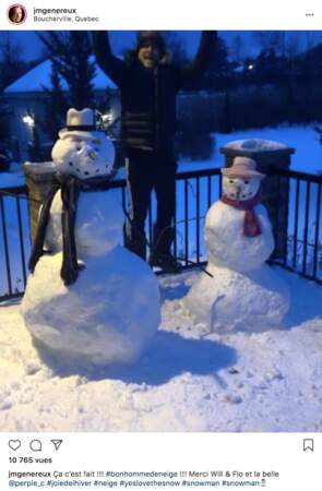 Jean-Marc Généreux a fait des bonhommes de neige dans son Québec natal