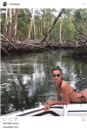 Irina Shayk était dans la mangrove