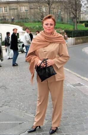 Paris, Mars 2000, invitée au mariage de Claire Chazal à L'Eglise St.Eustache à Paris .
