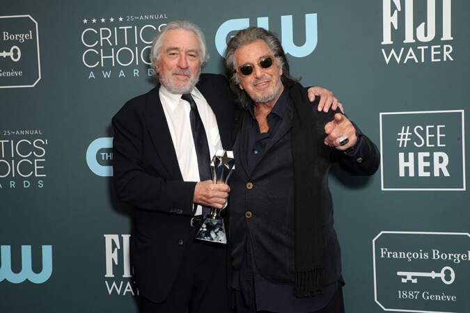Robert De Niro et Al Pacino ont gagné le prix de la Meilleure distribution pour le long métrage The Irish Man