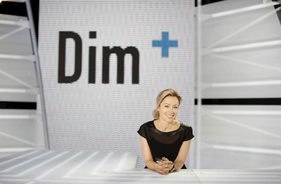 La journaliste, en 2013, sur le plateau de l'émission politique Canal+ Dimanche+ 