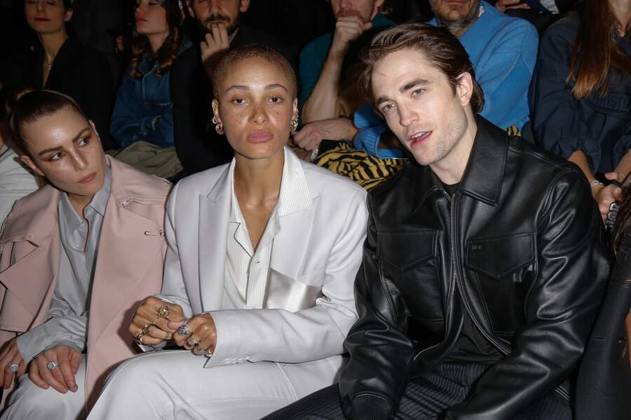 Noomi Rapace, Adwoa Aboah et Robert Pattinson au défilé Dior Homme