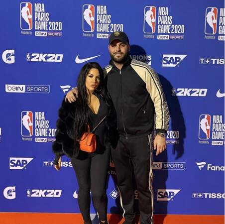 Laura Lempika et Nikola Lozina sont allés voir un match de la NBA à Paris