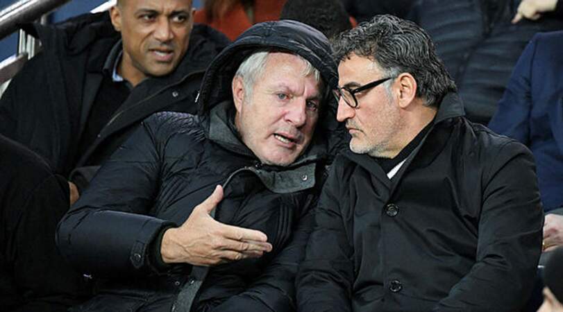 Echange tactique entre l'ex-entraîneur du PSG Luis Fernandez et l'actuel coach de Lille Christophe Galtier