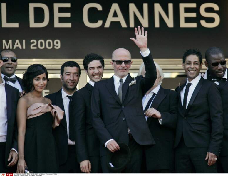 Montée des marches à Cannes triomphale avec l'équipe du film Un prophète (2009)