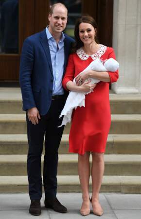 Congratulations ! Le prince Louis Arthur Charles est né le 23 avril 2018 au St Mary's Hospital de Paddington. Il s'agit du troisième enfant du duc et de la duchesse de Cambridge