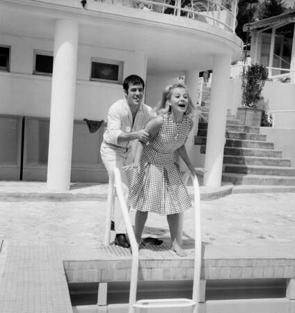 Guy Bedos et Sophie Daumier au Festival de Cannes (1964)