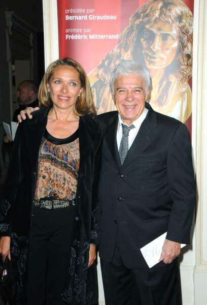 Guy Bedos et sa dernière épouse Joelle Bercot (2009)