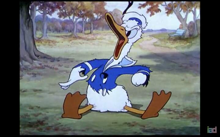 Avec son allure anthropomorphe, Donald prend une nouvelle allure en 1936