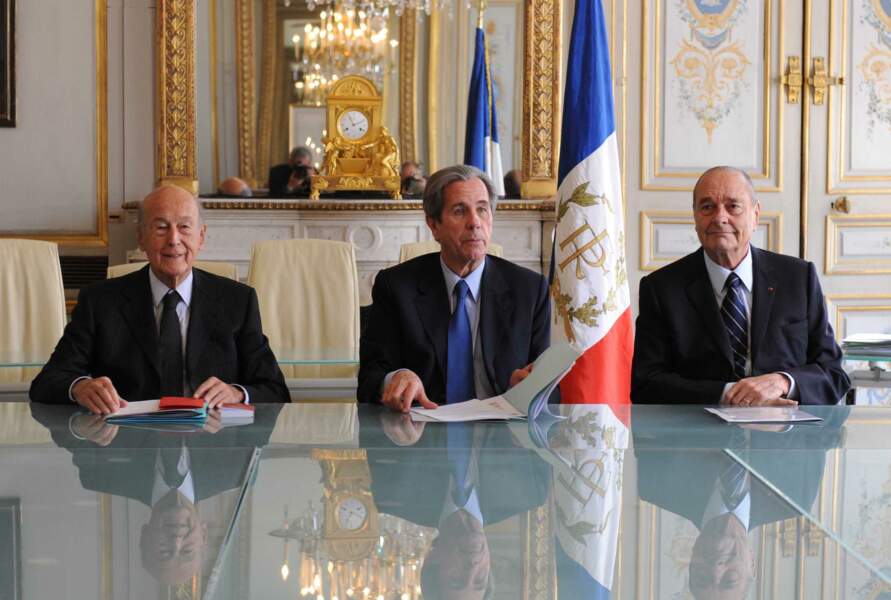 Les deux anciens présidents se retrouvent au sein du Conseil Constitutionnel autour de Jean-Louis Debré (2010)