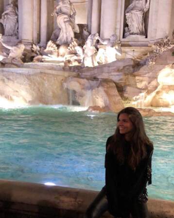 Petite trêve en Italie pour la Miss à la Fontaine de Trevi