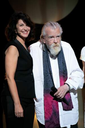 Michael Lonsdale, accompagnée de Zabou Breitman, a reçu un vibrant hommage du public lors de la cérémonie des Molières en 2018
