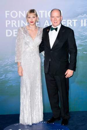 Le Prince Albert II de Monaco et son épouse la Princesse Charlène