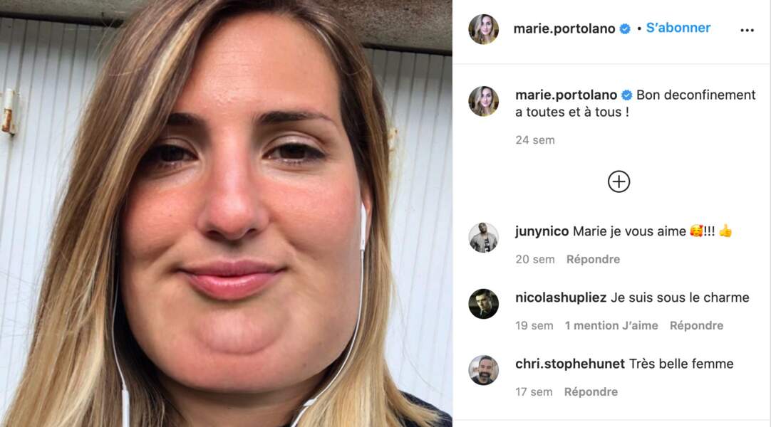 Mais le compte Insta de Marie Portolano, c'est aussi des selfies mythiques avec des filtres valorisants !