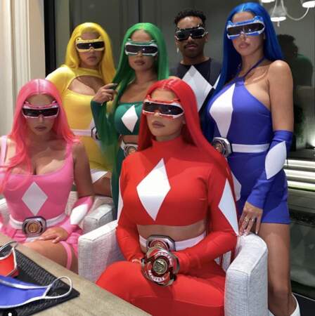 Kylie Jenner et son groupe en Power Rangers 