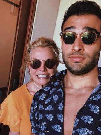 Les amoureux Britney Spears et Sam Asghari en vacances. 