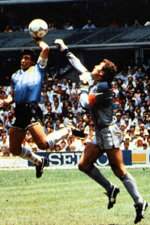 Selon lui c'était la "main de Dieu" ... Argentine-Angleterre, juin 1986.
