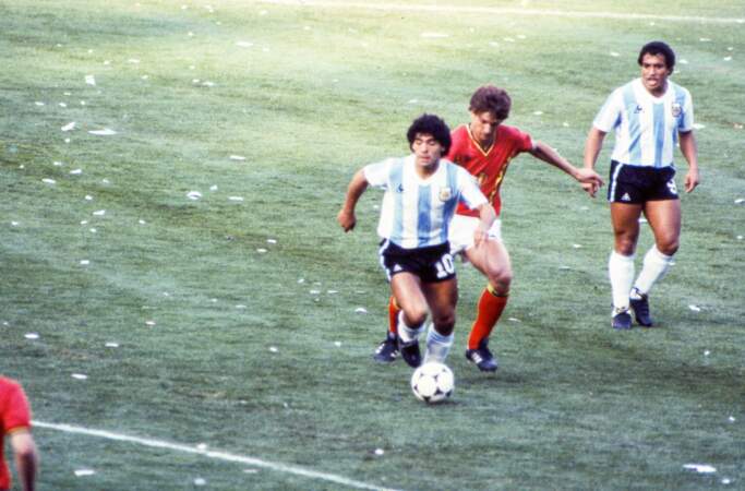 Contre la Belgique lors de la Coupe du monde 1982