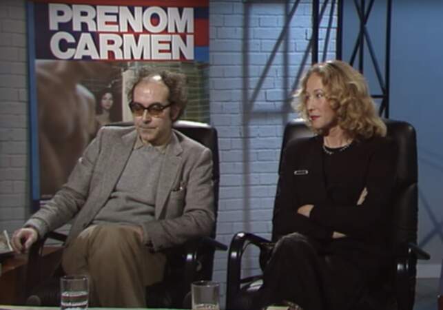 Anne-Marie Miéville, photographe, rencontre Jean-Luc Godard en 1971 et deviendra sa compagne et collaboratrice. Ici pour le film "Prénom Carmen" en 1983.