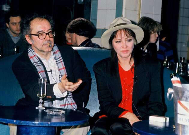 Les émouvantes retrouvailles de Jean-Luc Godard et Anna Karina sur le plateau de l'émission "Bains de minuit" de Thierry Ardisson (1987)