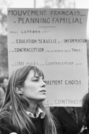 L'actrice s'engage pour différentes causes. Ici lors d'une manifestation pro-avortement en 1972.