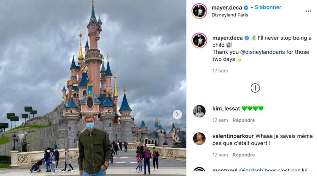 Entre deux confinements, Kevin Mayer a effectué un petit tour par Disneyland Paris. Pour son plus grand bonheur !
